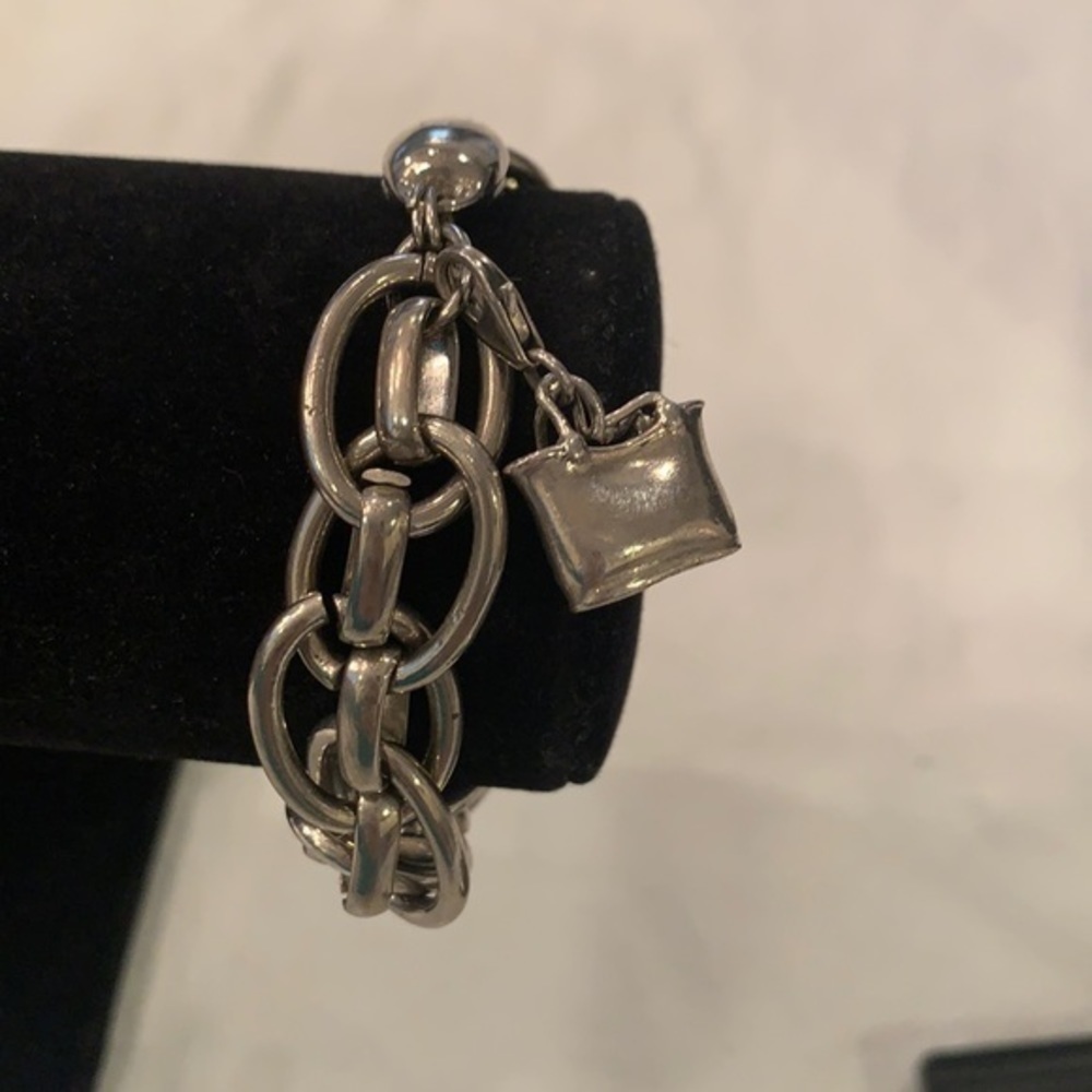 💐5/25 Chico’s chunky all silver tone thick chunky chain magnet easy clasp
